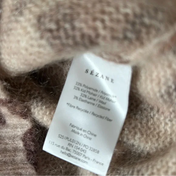 Sézane Gina Jumper Leopard Print Sweater - Picture 8 of 8